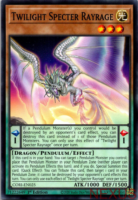 Twilight Specter Rayrage CORI-EN025 Common / Short Print 1st Edition Near Mint