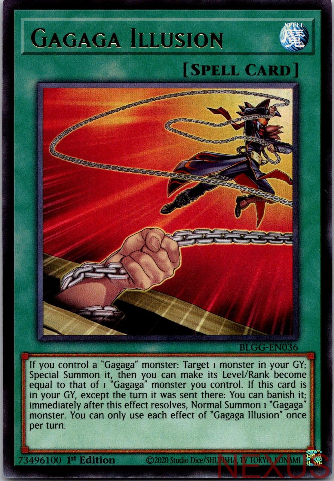 Gagaga Illusion BLGG-EN036 Ultra Rare 1st Edition Near Mint