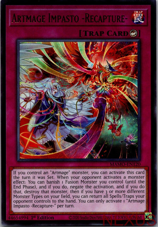 Artmage Impasto -Recapture- MAMO-EN120 Yu-Gi-Oh 1st Edition NM