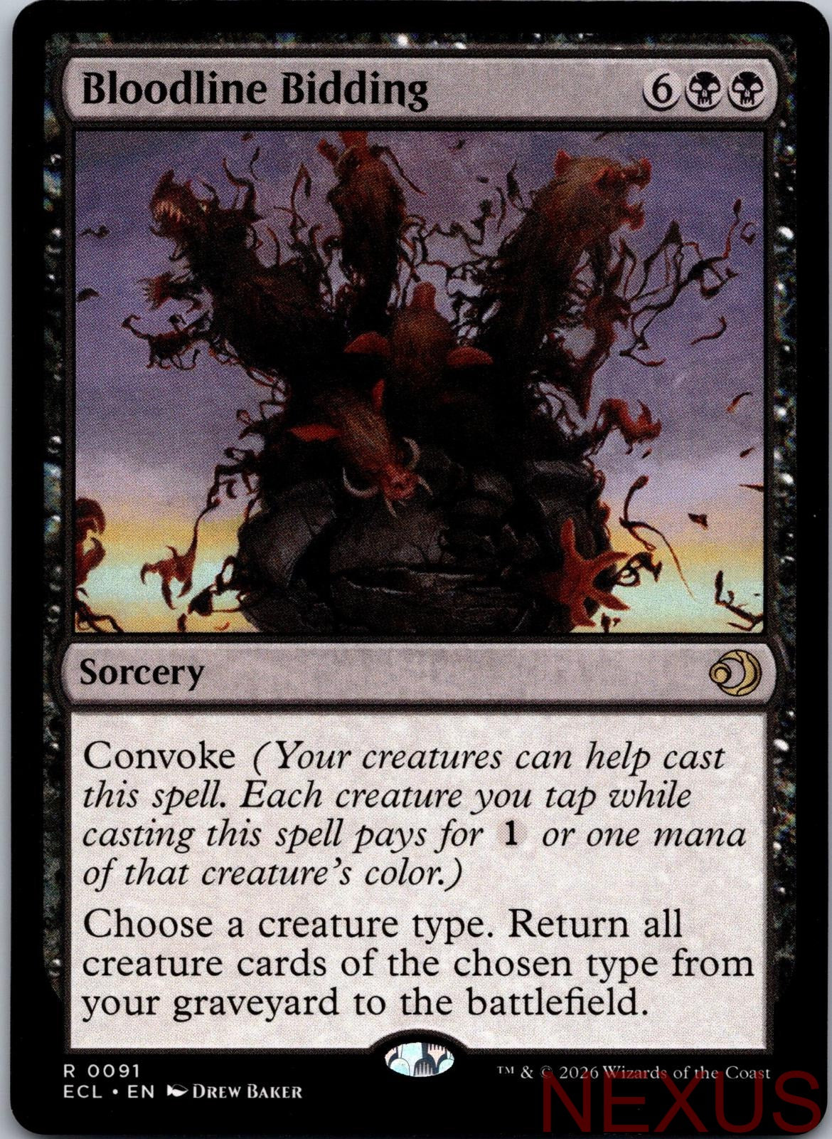 Bloodline Bidding 91 Rare Near Mint
