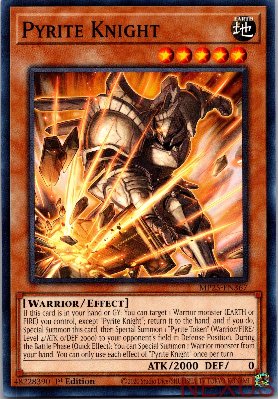 Pyrite Knight MP25-EN367 Common 1st Edition Near Mint