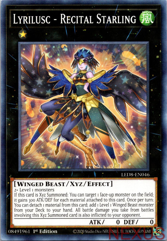 Lyrilusc - Recital Starling LED8-EN046 Legendary Duelists: Synchro Storm 1st Edition NM