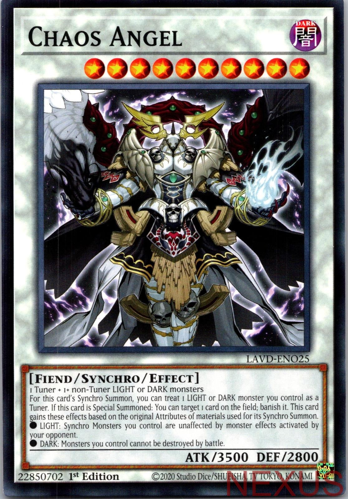 Chaos Angel LAVD-ENO25 Common / Short Print 1st Edition Near Mint