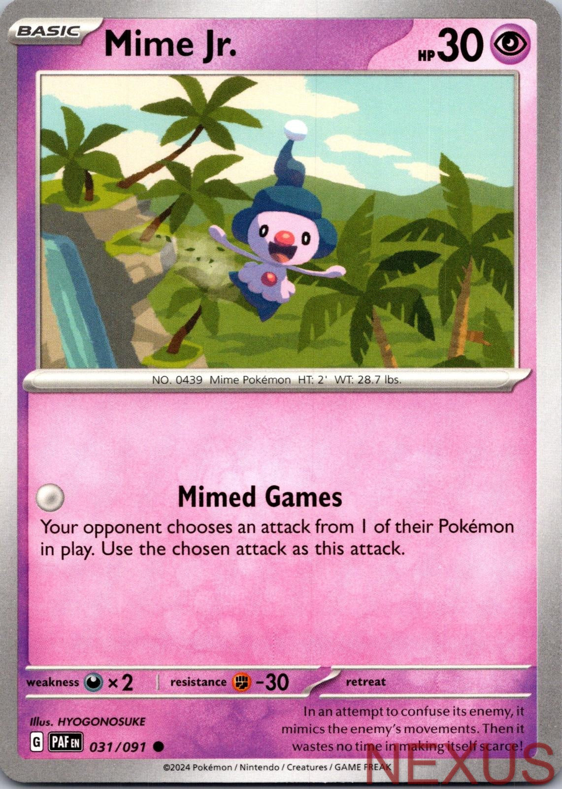 Mime Jr. 031/091 Common Near Mint