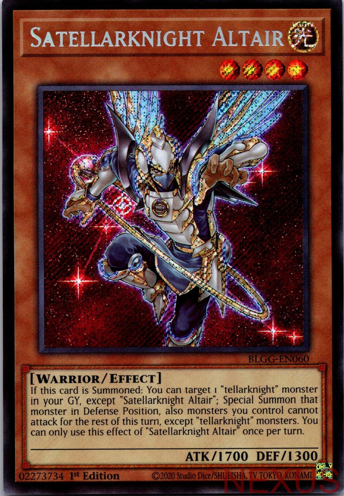 Satellarknight Altair BLGG-EN060 Secret Rare 1st Edition Near Mint