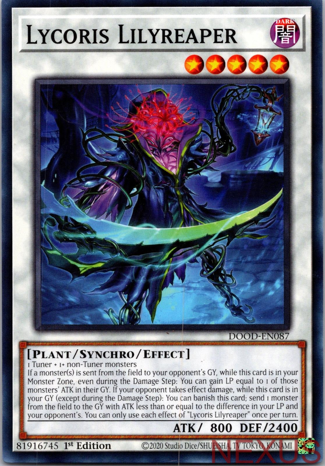 Lycoris Lilyreaper DOOD-EN087 Common 1st Edition Near Mint