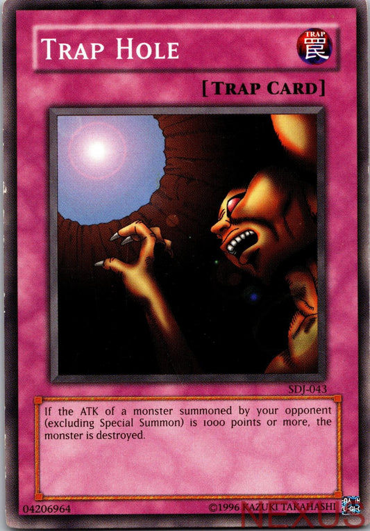 Trap Hole SDJ-043 Common Starter Deck: Joey Yu-Gi-Oh Unlimited Lightly Played