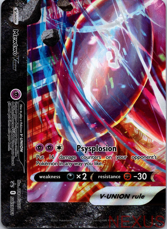 Mewtwo V-UNION SWSH161 Holo Promo Sword & Shield Promo Near Mint
