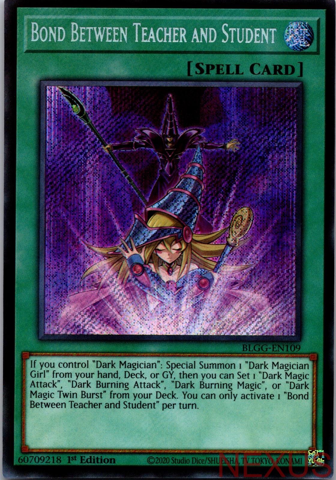 Bond Between Teacher and Student BLGG-EN109 Secret Rare 1st Edition Near Mint