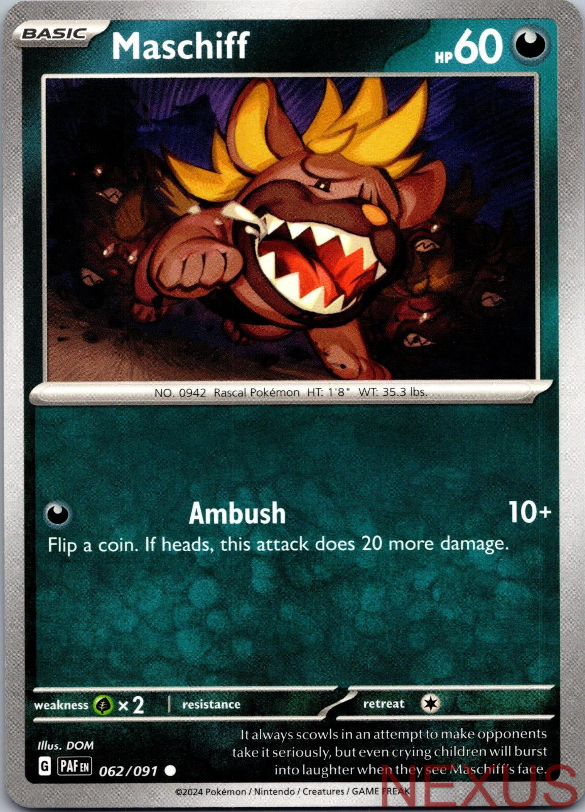 Maschiff 062/091 Common Near Mint