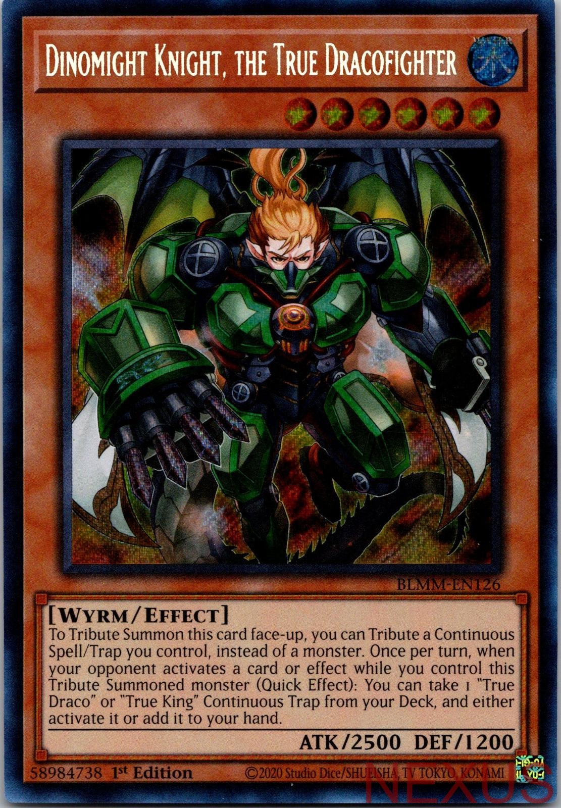 Dinomight Knight, the True Dracofighter BLMM-EN126 1st Edition NM