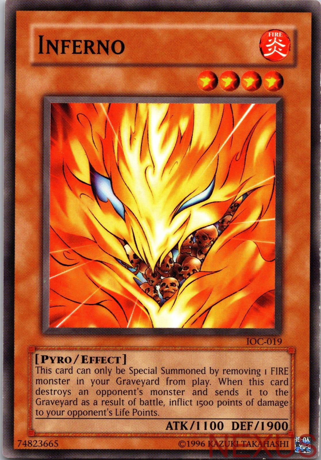 Inferno IOC-019 Common Invasion of Chaos Unlimited Near Mint