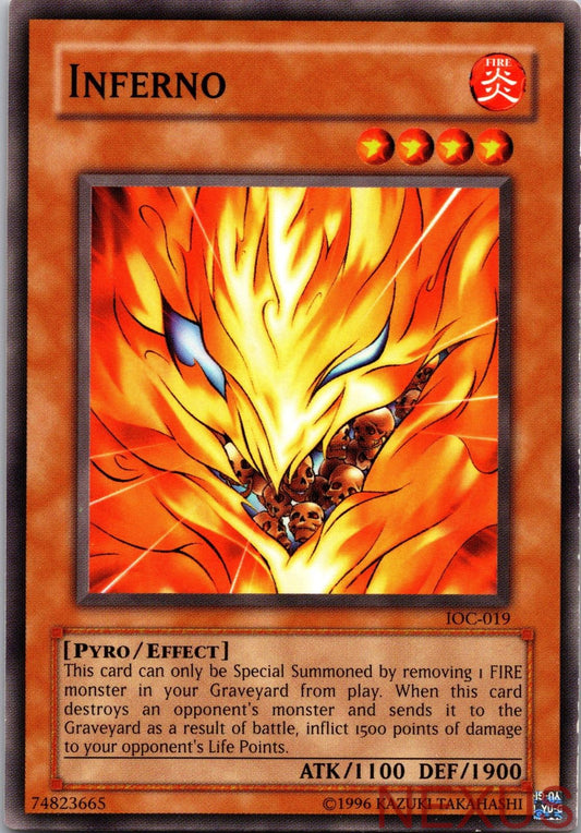 Inferno IOC-019 Common Invasion of Chaos Unlimited Near Mint