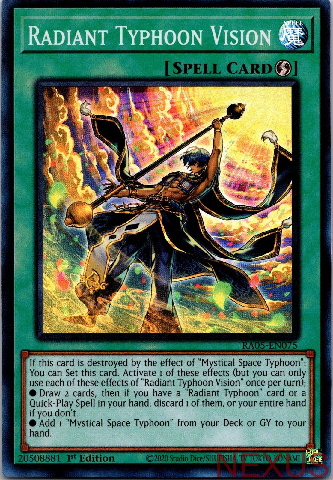 Radiant Typhoon Vision RA05-EN075 Super Rare 1st Edition Near Mint
