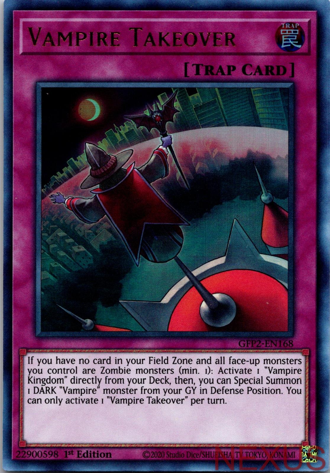 Vampire Takeover GFP2-EN168 Ultra Rare 1st Edition Near Mint