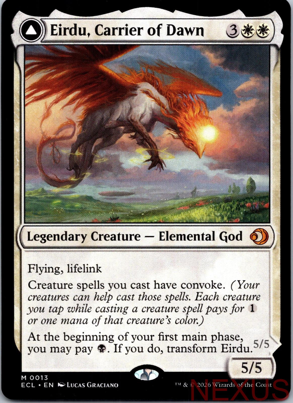 Eirdu, Carrier of Dawn 13 Mythic Near Mint
