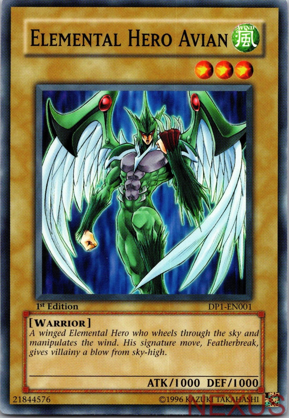 Elemental Hero Avian DP1-EN001 Duelist Pack 1: Yu-Gi-Oh 1st Edition NM