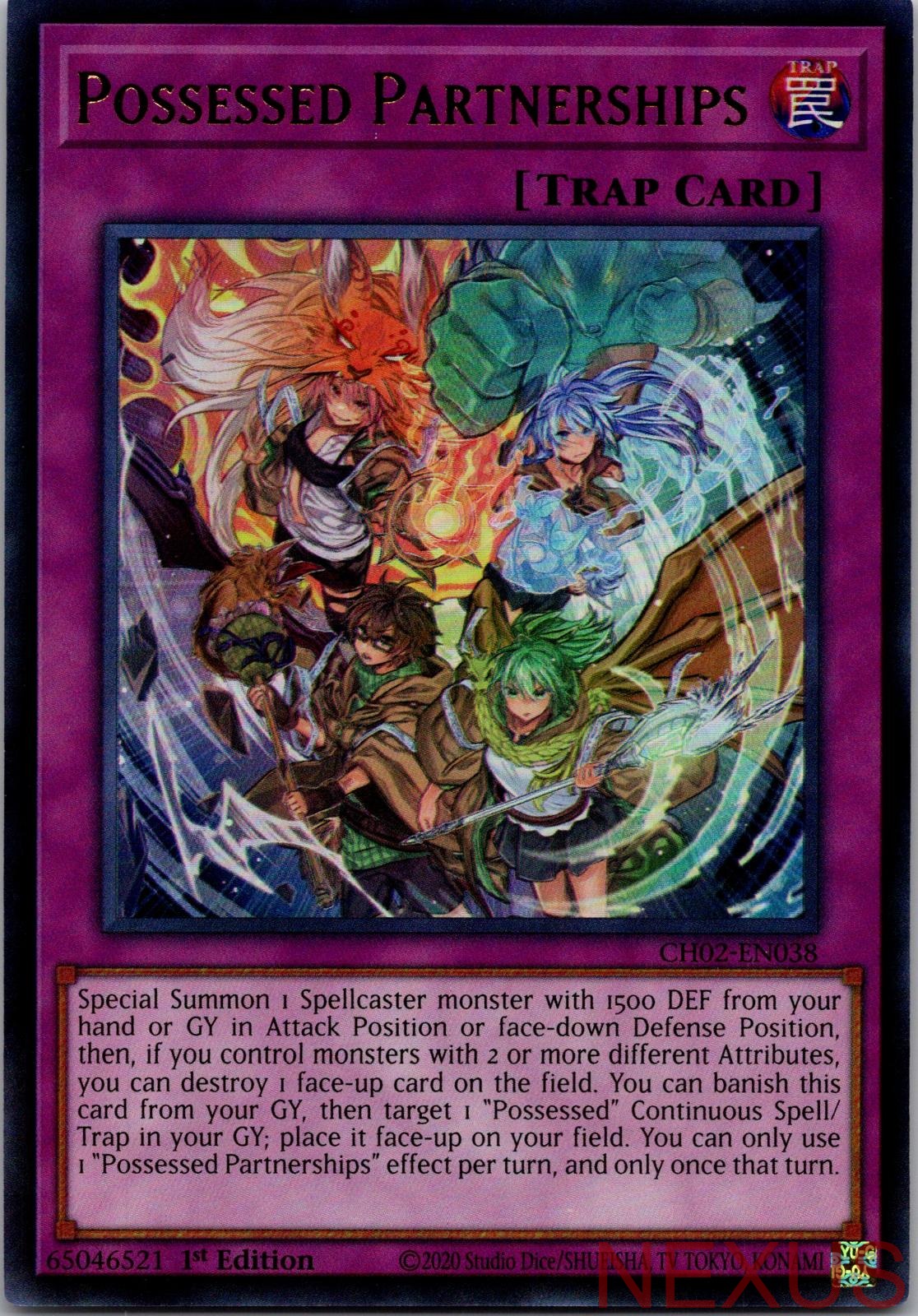 Possessed Partnerships CH02-EN038 Ultra Rare 1st Edition Near Mint