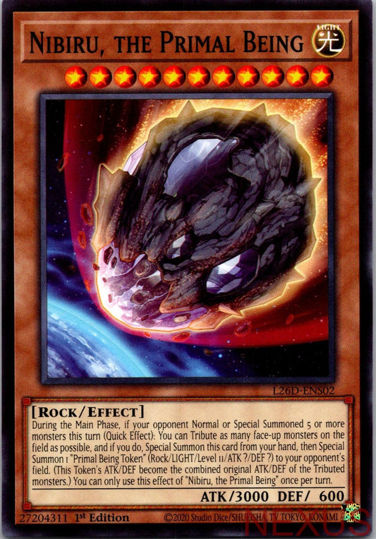 Nibiru, the Primal Being L26D-ENS02 Legendary Modern Decks 2026 1st Edition NM