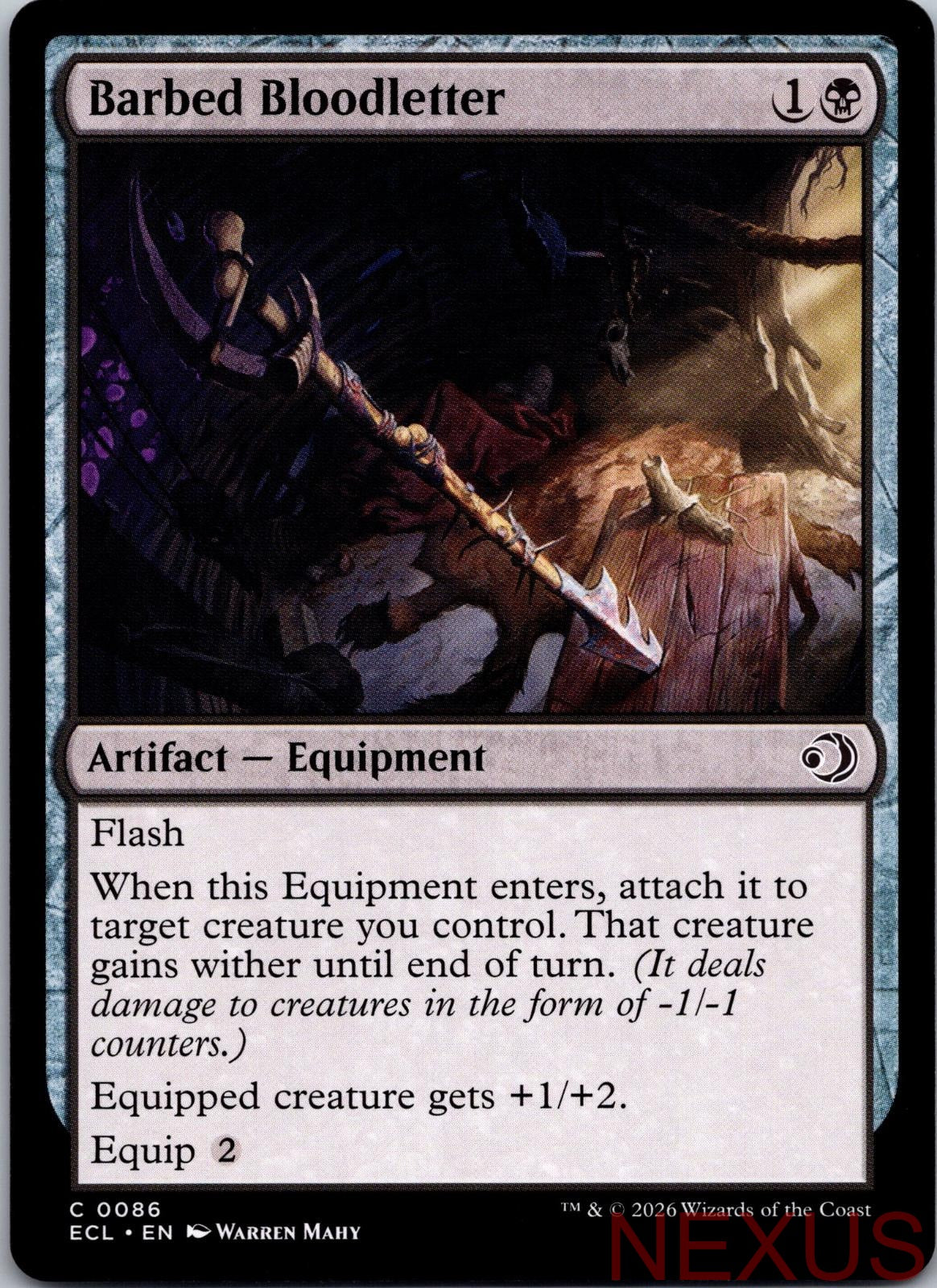 Barbed Bloodletter 86 Common Near Mint