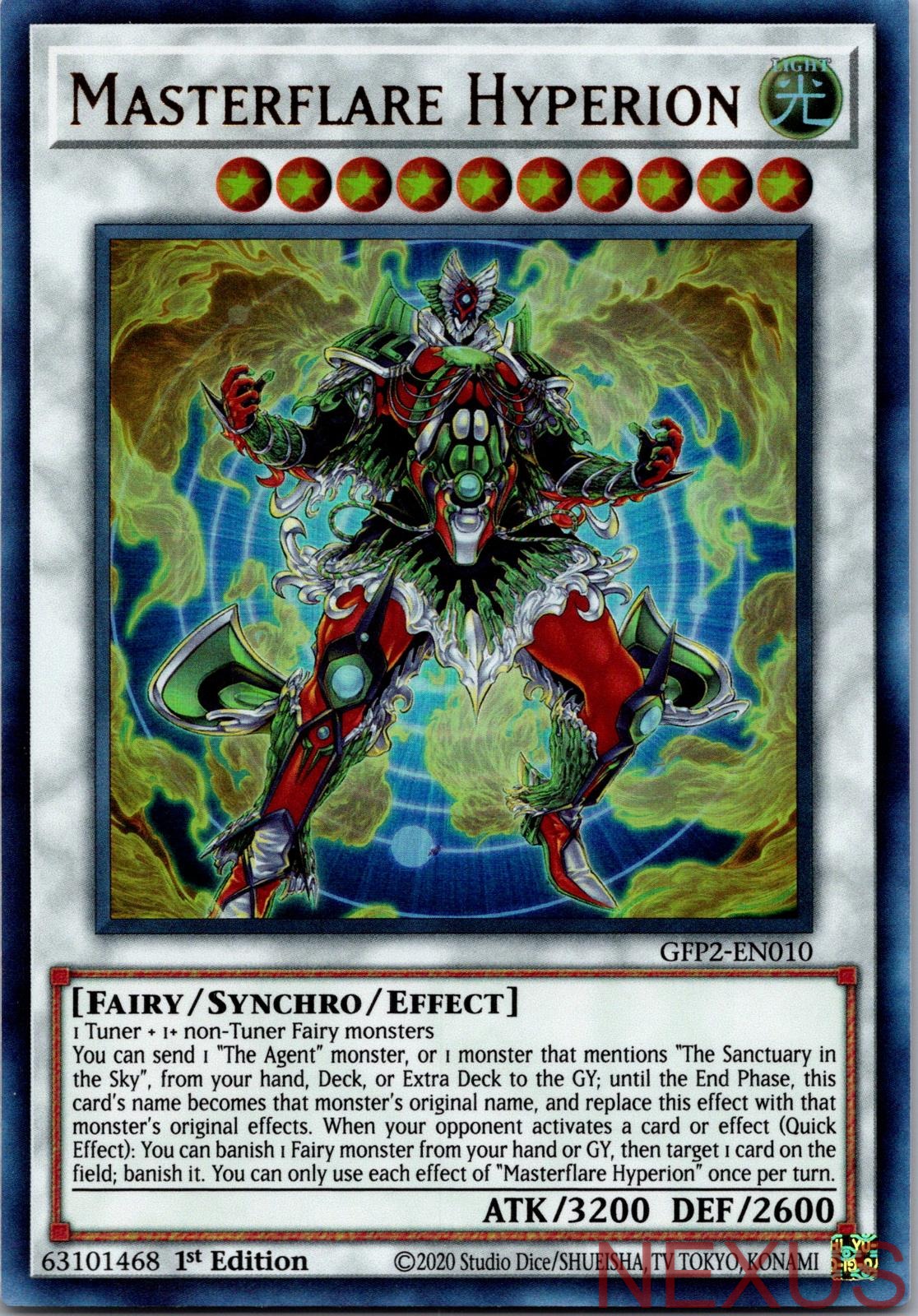 Masterflare Hyperion GFP2-EN010 Ultra Rare 1st Edition Near Mint