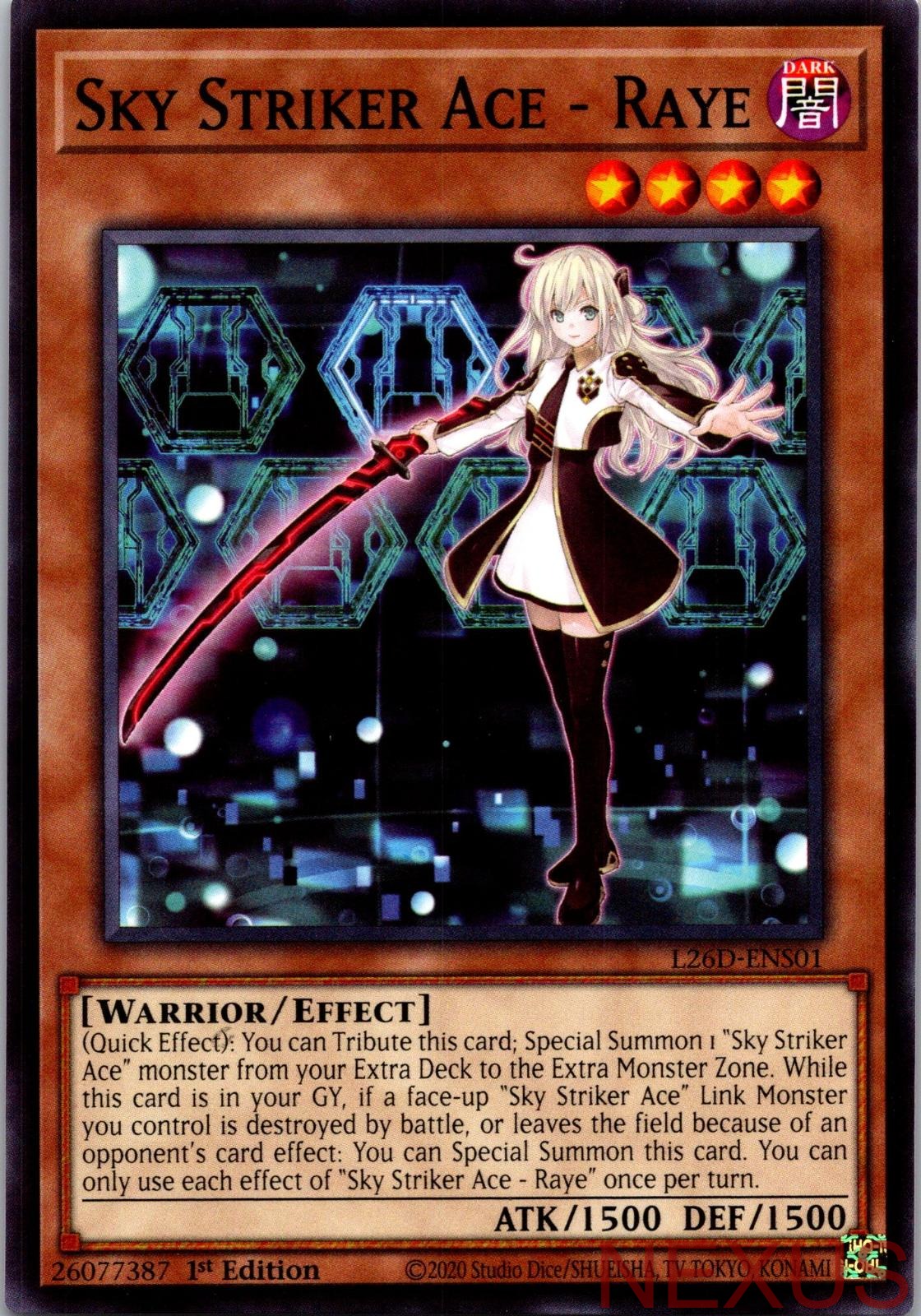 Sky Striker Ace - Raye L26D-ENS01 Legendary Modern Decks 2026 1st Edition NM