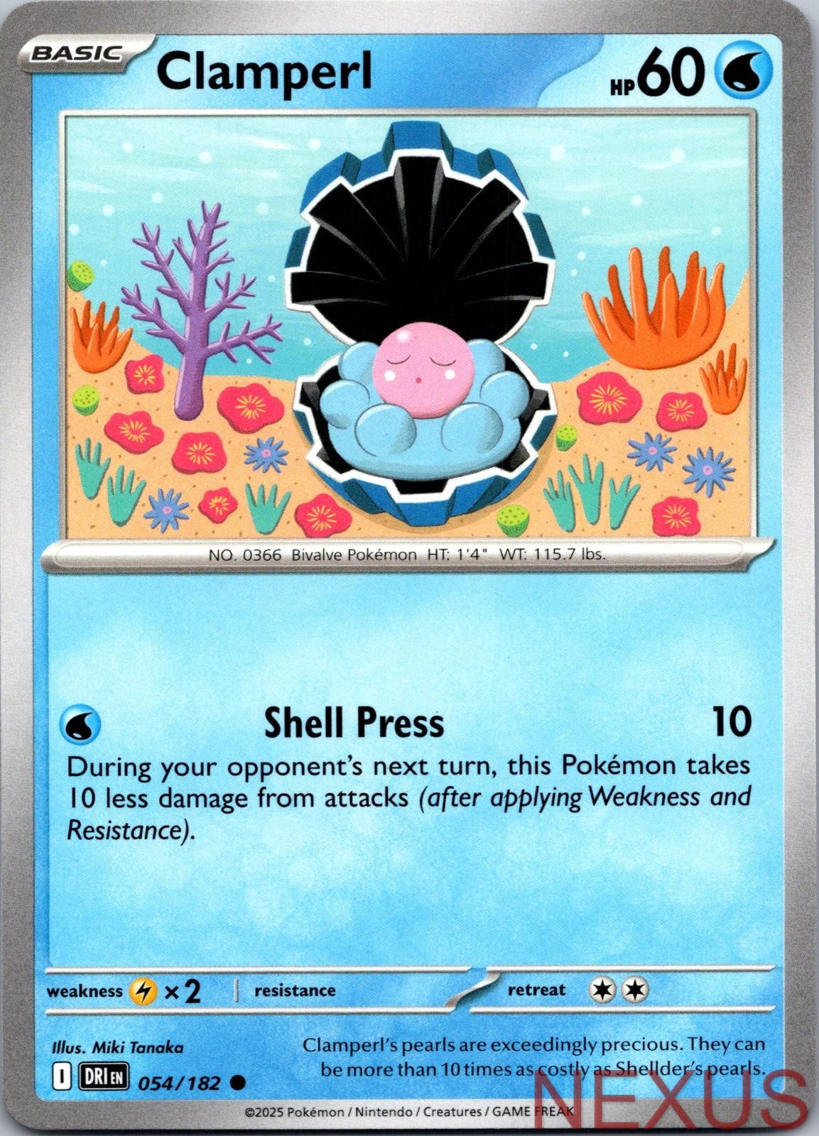 Clamperl 054/182 Common Near Mint