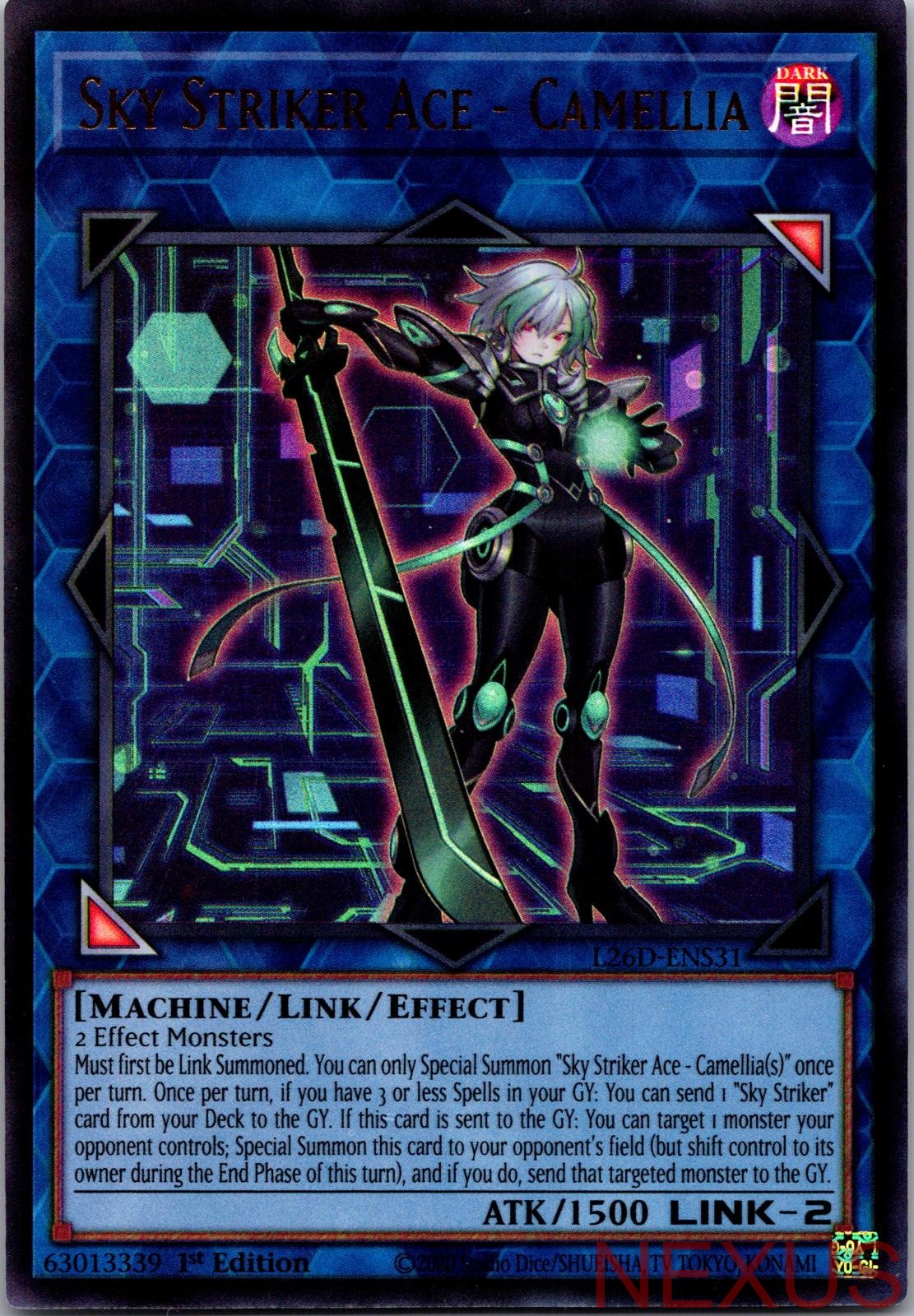 Sky Striker Ace - Camellia L26D-ENS31 Ultra Rare 1st Edition Near Mint