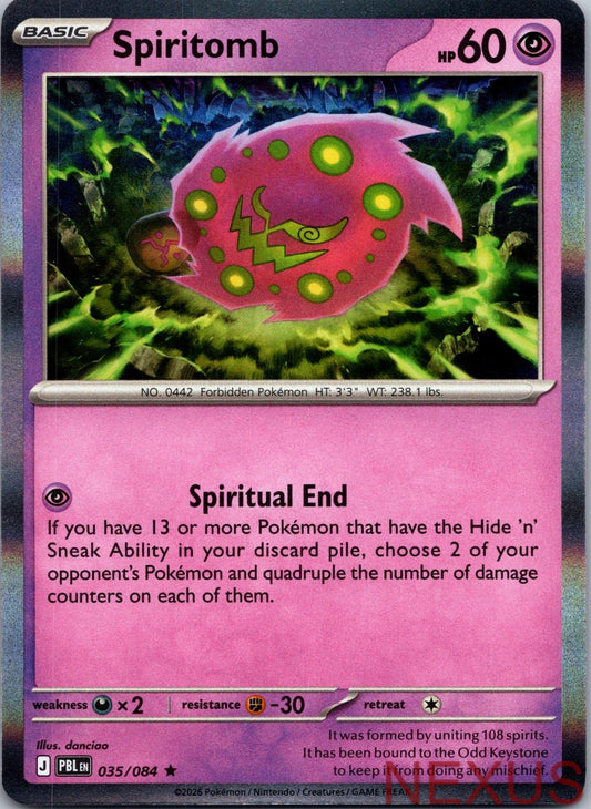 Spiritomb 035/084 Rare Holo Near Mint