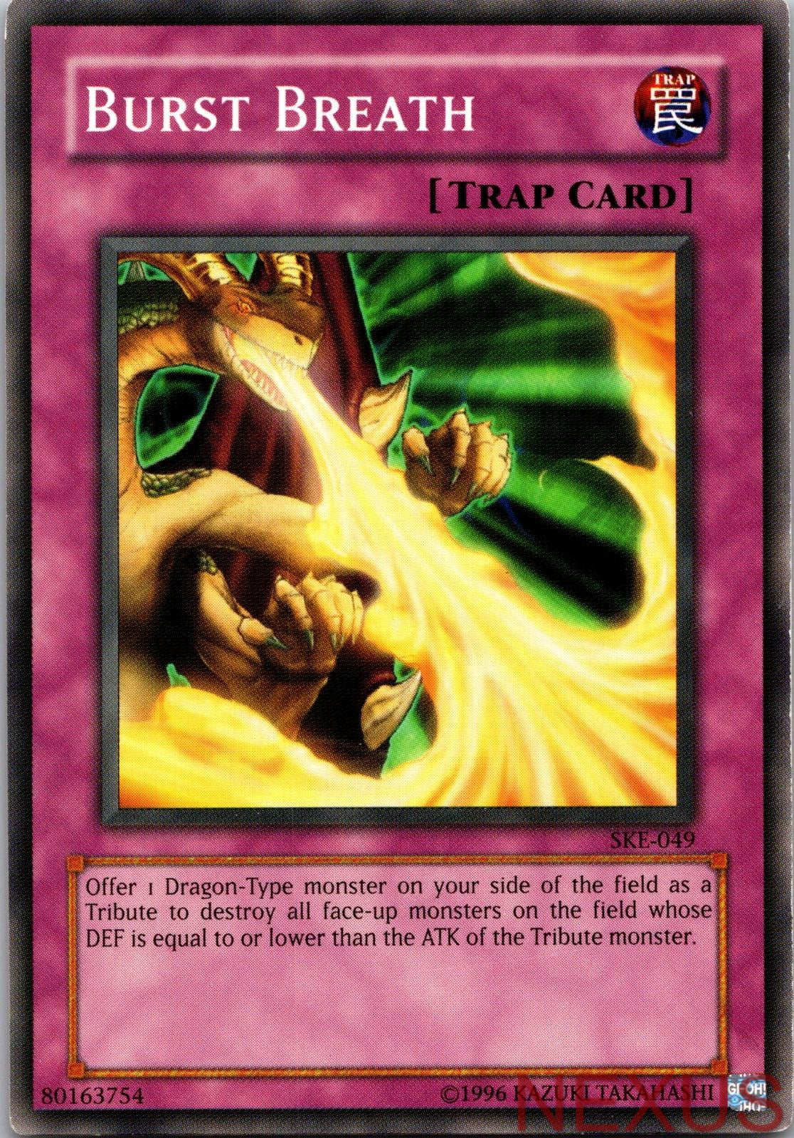 Burst Breath SKE-049 Common Starter Deck: Kaiba Evolution Unlimited Near Mint