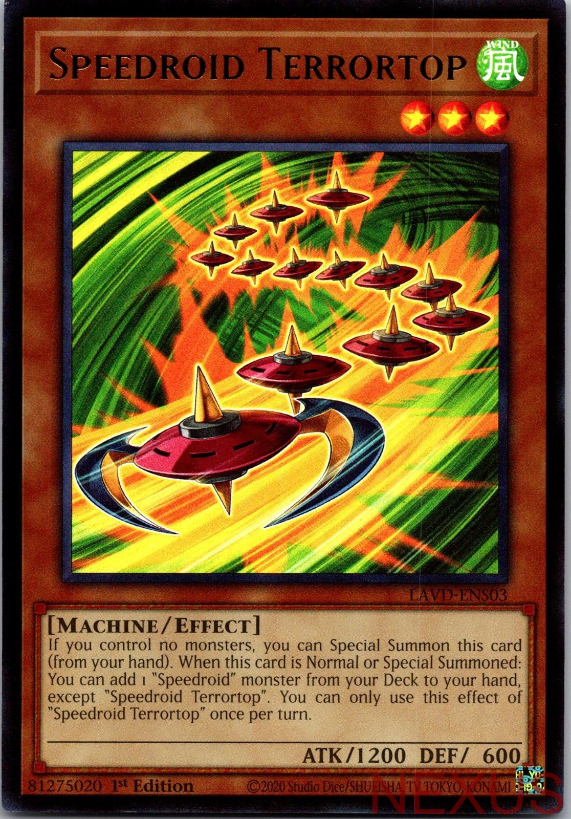 Speedroid Terrortop (UR) LAVD-ENS03 Legendary Arc-V Decks 1st Edition NM