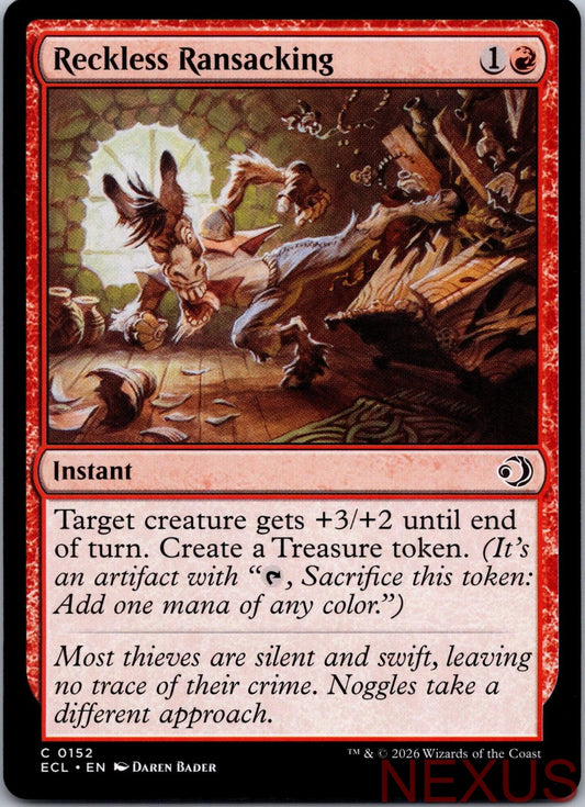 Reckless Ransacking 152 Common Near Mint