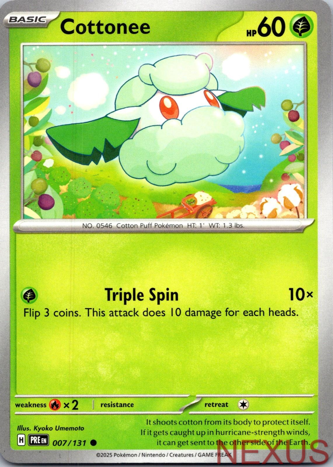 Cottonee 007/131 Common Near Mint