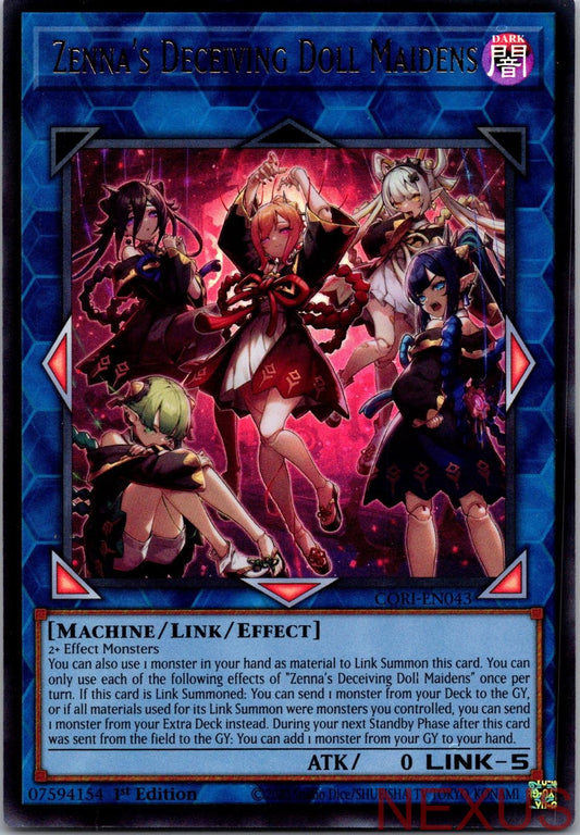 Zenna's Deceiving Doll Maidens CORI-EN043 Chaos Origins 1st Edition NM