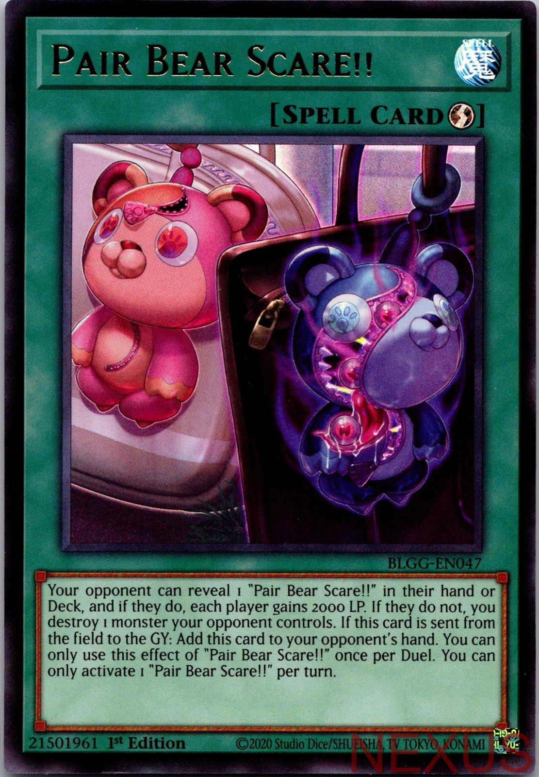 Pair Bear Scare!! BLGG-EN047 Ultra Rare 1st Edition Near Mint