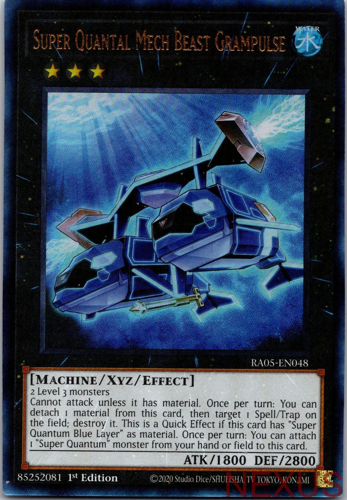 Super Quantal Mech Beast Grampulse (Ultimate Rare) RA05-EN048 1st Edition NM
