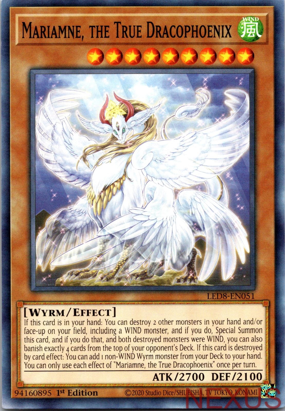 Mariamne, the True Dracophoenix LED8-EN051 Common 1st Edition Near Mint