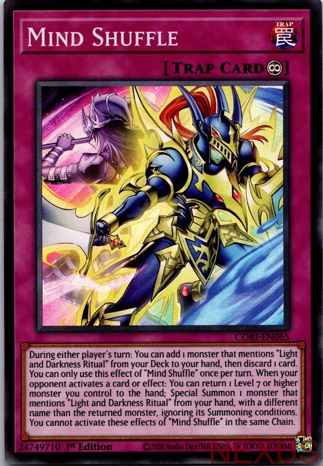 Mind Shuffle CORI-EN065 Super Rare 1st Edition Near Mint