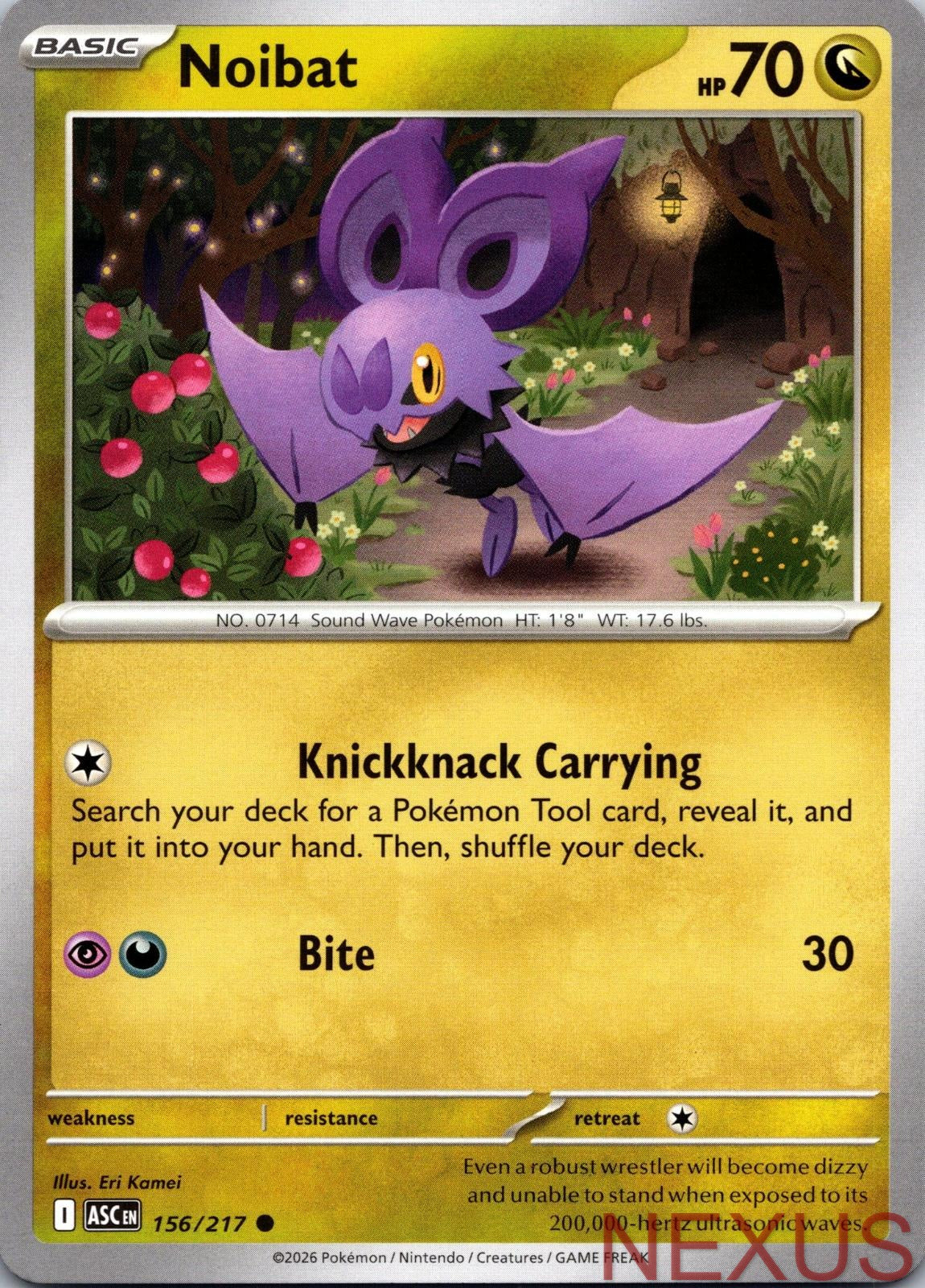 Noibat 156/217 Common Near Mint