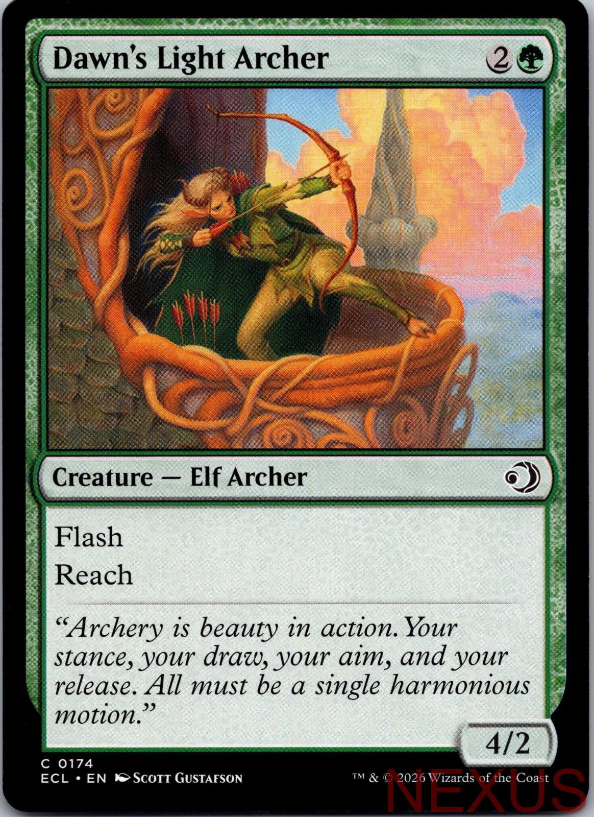 Dawn's Light Archer 174 Common Near Mint