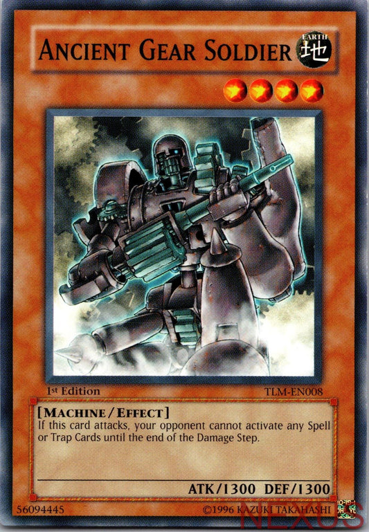 Ancient Gear Soldier TLM-EN008 Common The Lost Millennium 1st Edition Near Mint