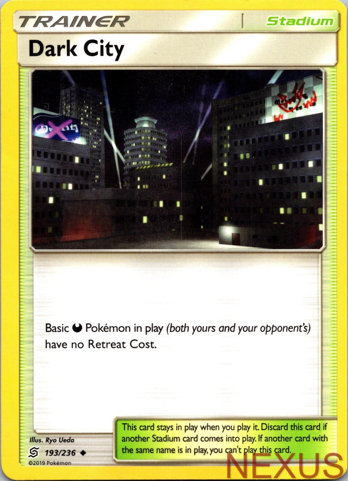 Dark City 193/236 Uncommon Unified Minds Pokemon Near Mint