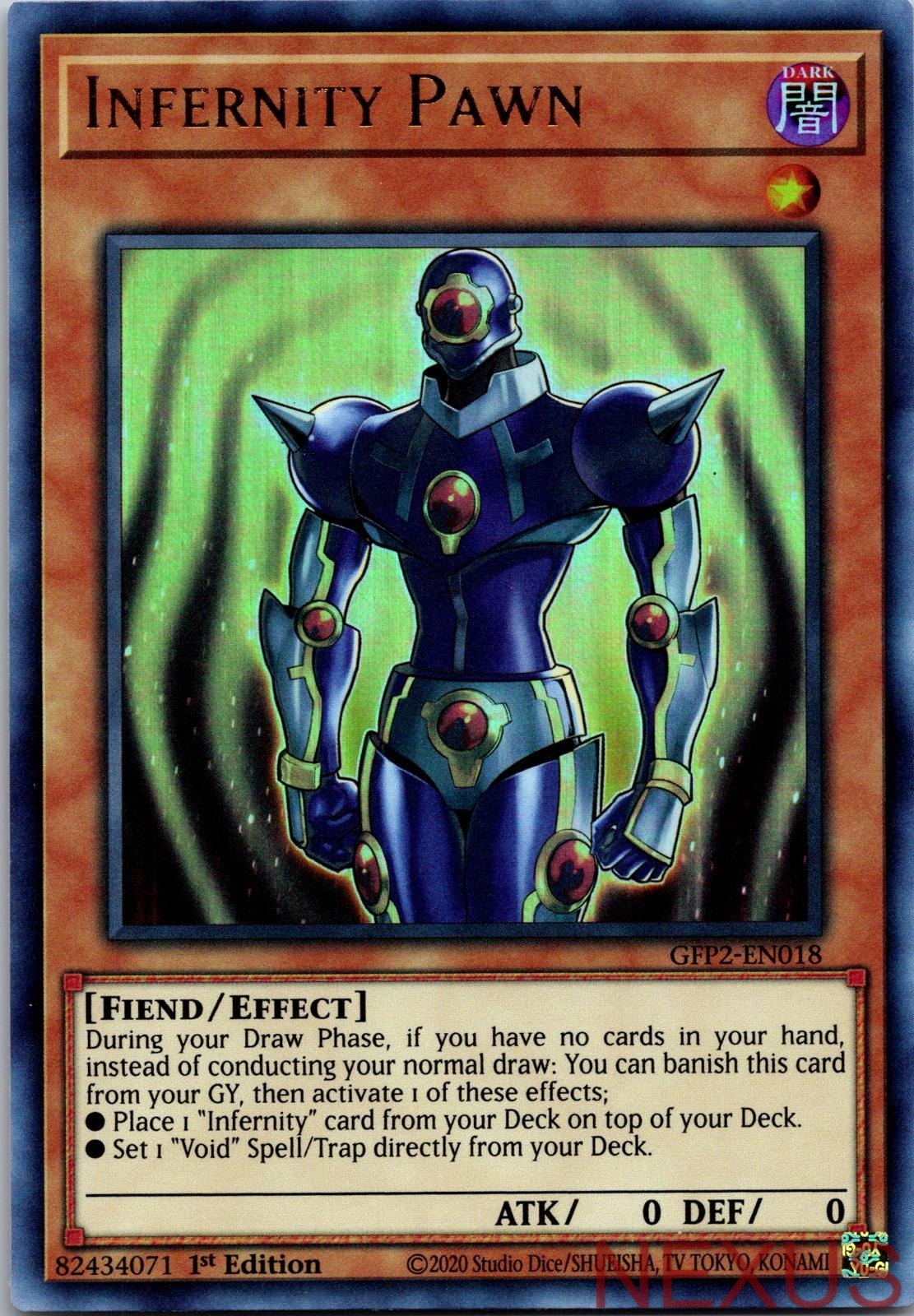 Infernity Pawn GFP2-EN018 Ultra Rare 1st Edition Near Mint