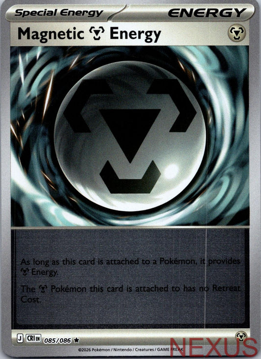 Magnetic M Energy 085/086 Rare Reverse Holo Near Mint