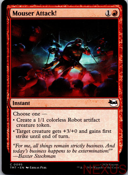 Mouser Attack! 0095 Common Teenage Mutant Ninja Turtles Magic: The Gathering NM