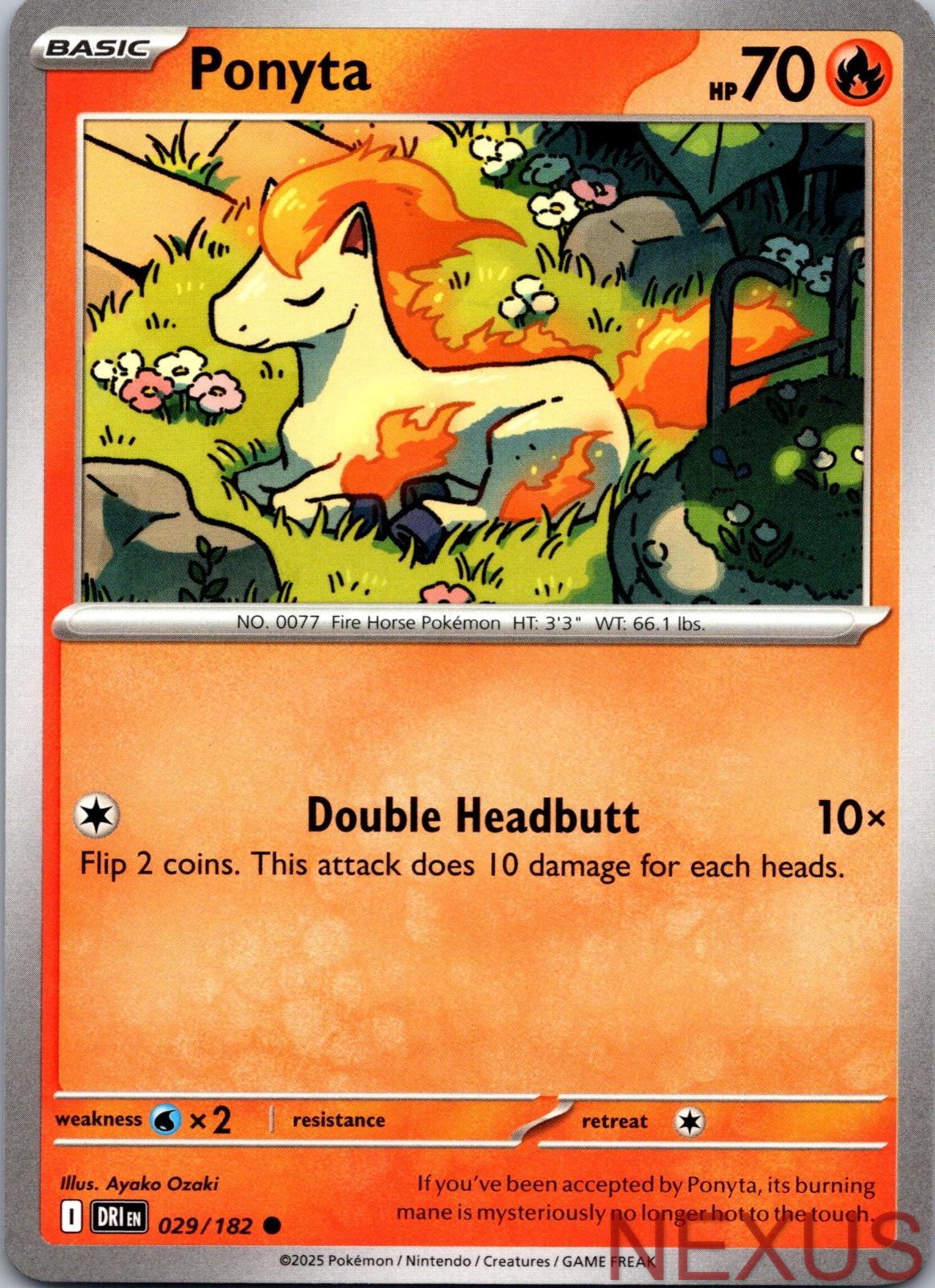 Ponyta 029/182 Common Near Mint