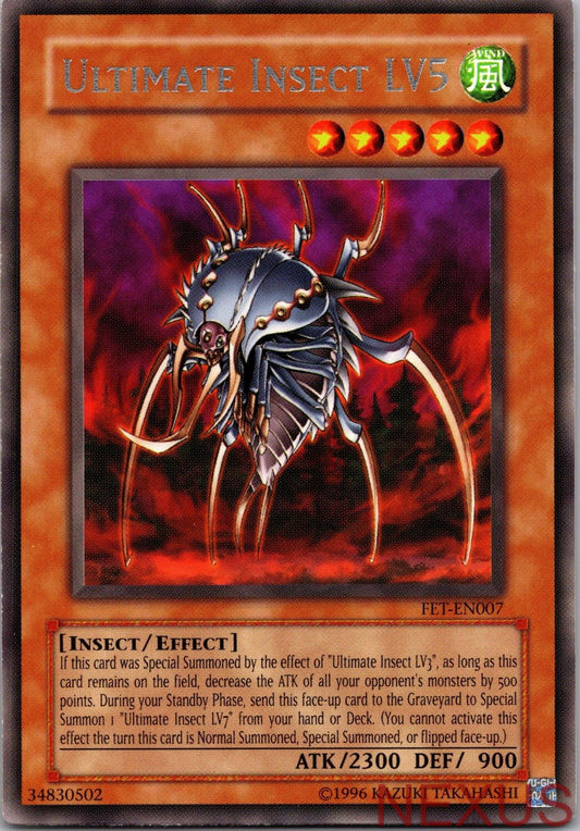 Ultimate Insect LV5 FET-EN007 Rare Flaming Eternity Unlimited Near Mint