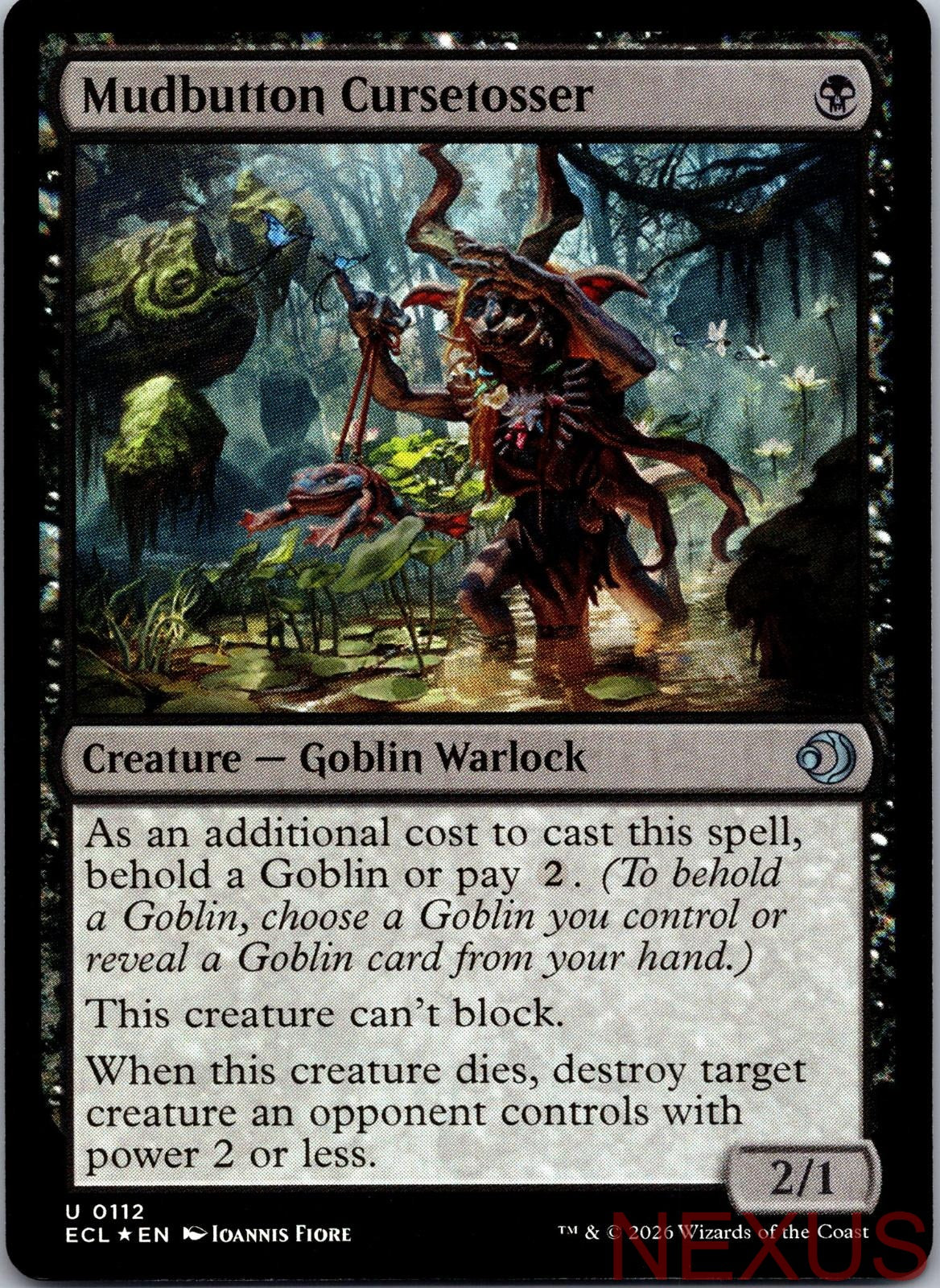 Mudbutton Cursetosser 112 Uncommon Foil Near Mint