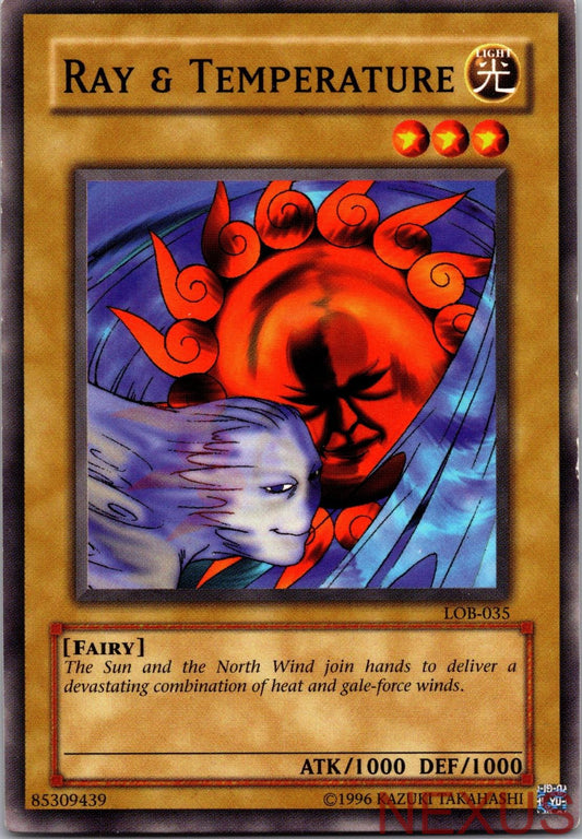 Ray & Temperature LOB-EN035 Legend of Blue Eyes White Dragon Unlimited NM