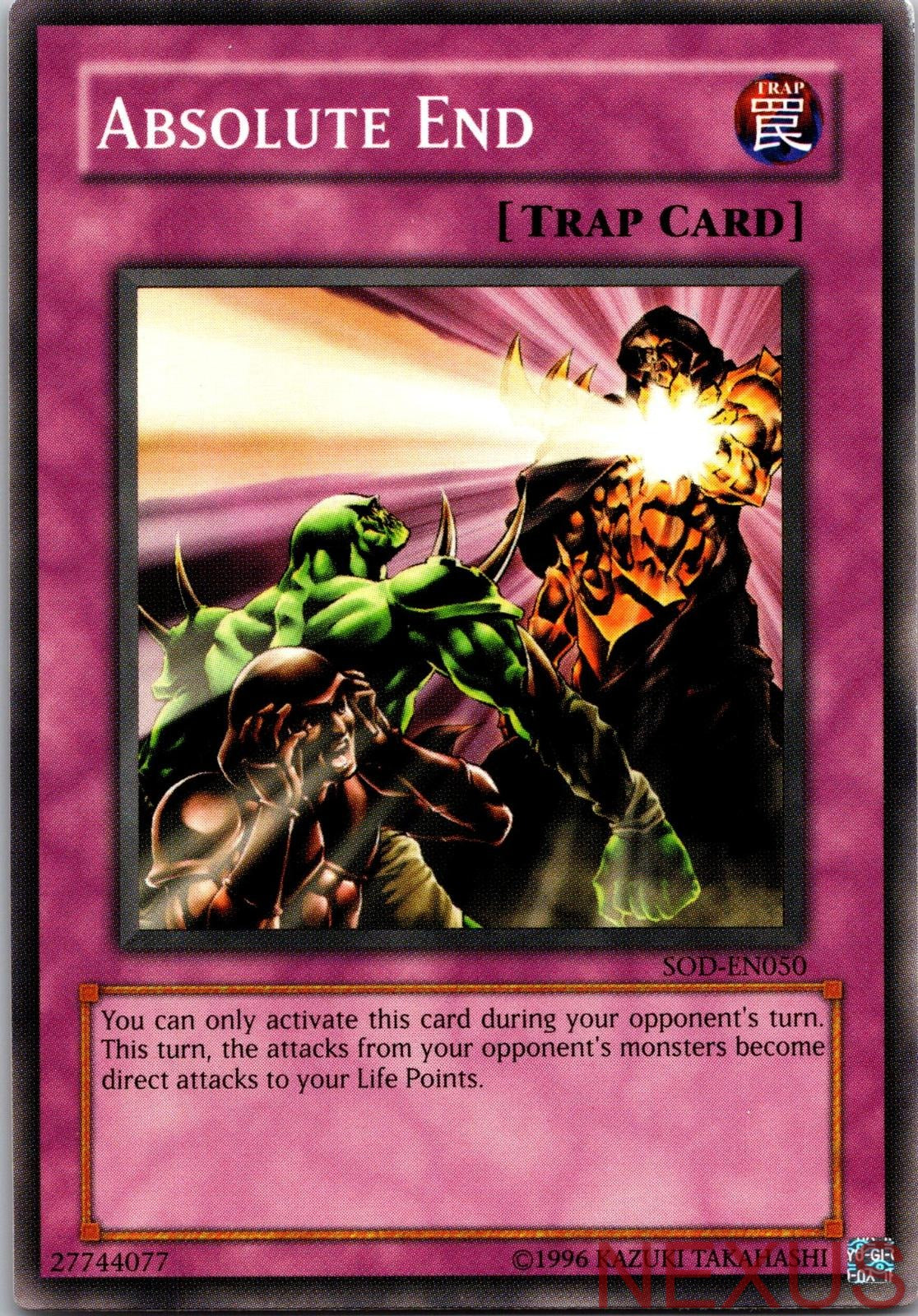 Absolute End SOD-EN050 Common Soul of the Duelist Unlimited Near Mint